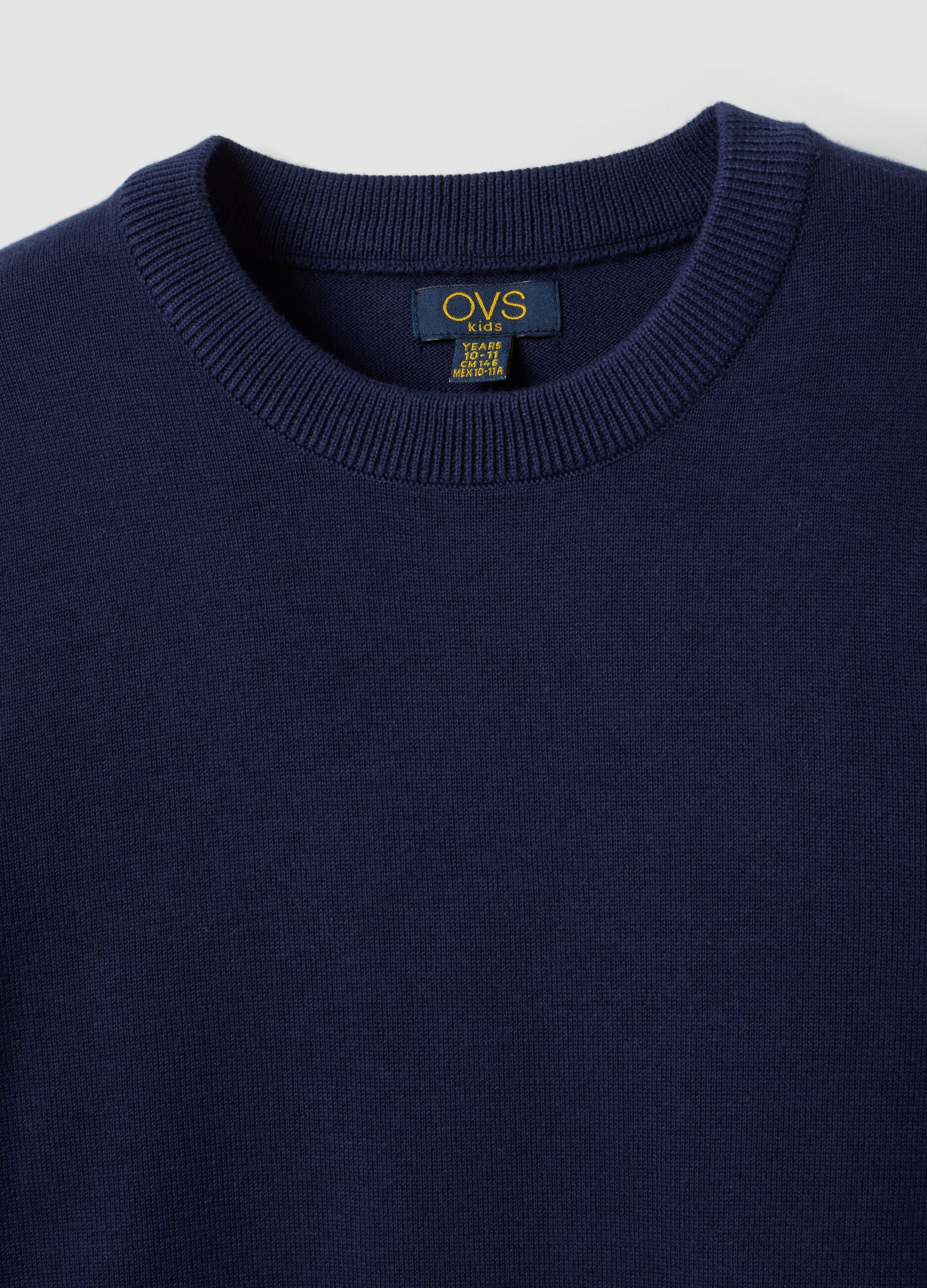 Blue long-sleeve pure cotton regular-fit top for boys