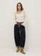 Regular fit pure cotton black skater jeans_0