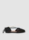 Black woven sandals_0