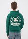 Green cotton-blend hoodie with Celtics print for boys_2
