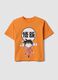 Orange pure cotton Dragon Ball Z print T-shirt for boys_0
