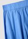 Long sky-blue skirt in pure cotton_5