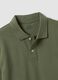 Green long-sleeve organic cotton piqu&eacute; polo shirt, regular fit_2
