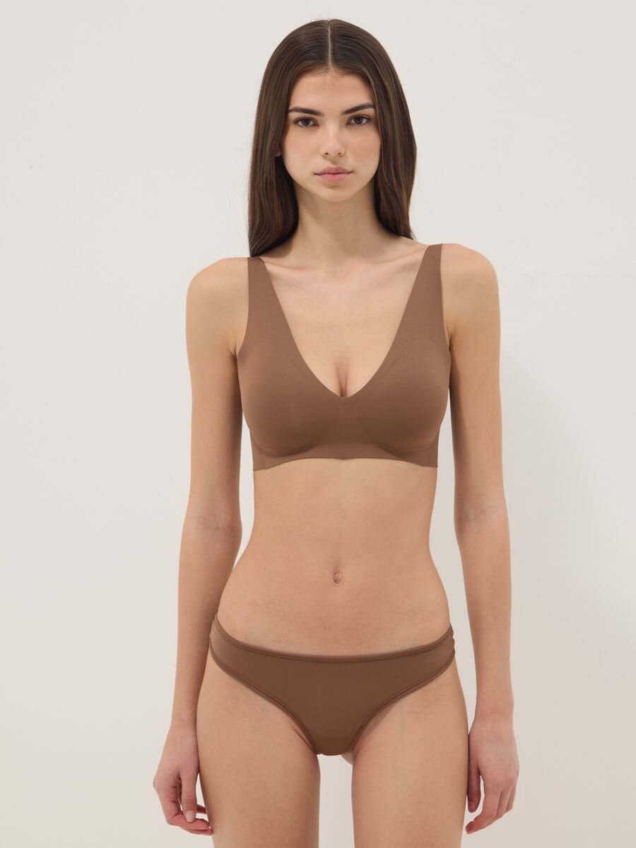 Brown Bra with Removable Padding_1
