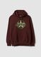 Brown cotton-blend hoodie with Jeep print, relaxed fit_0