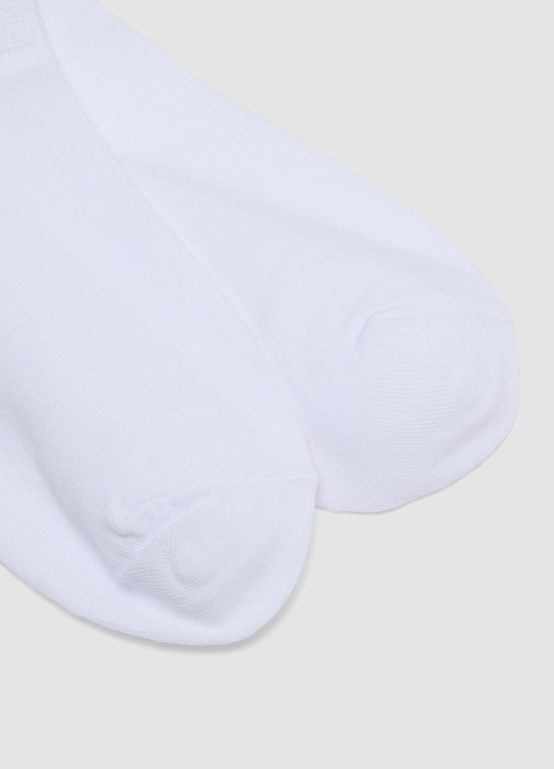 5-pack of white organic cotton socks