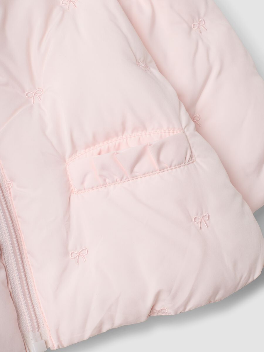 Baby Girls&rsquo; Pink Padded Zip-Up Jacket_3
