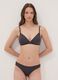Black triangle bra in stretch fabric with removable padding_1