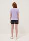 Girls&rsquo; black denim shorts in stretch cotton blend, slim fit_1