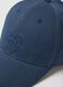 Regular-fit navy pure cotton baseball cap_2