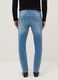 Light Blue Stretch Denim Skinny Fit Jeans_2