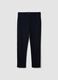 Blue stretch viscose trousers_4