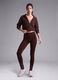 Brown high-waisted breathable stretch leggings ALTAVIA STUDIO_0