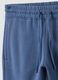Blue cotton-blend joggers with logo_5