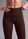 Brown high-waisted breathable stretch leggings ALTAVIA STUDIO_1
