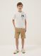 Multicolour pure cotton T-shirt and shorts set for boys, regular fit_0