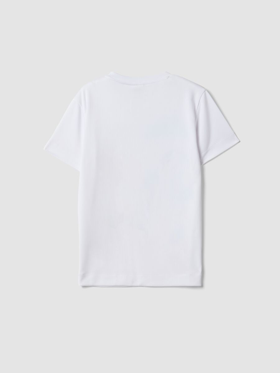 White Simpsons print T-shirt, regular fit_4