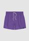 Purple swim shorts with elasticated waistband and drawstring_4