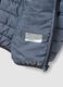 Grey Ultralight padded hooded jacket with zip for boys_2