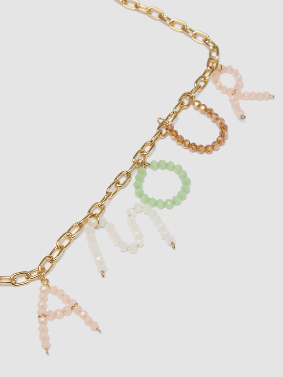 Collana multicolor con scritta_1