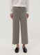 Beige stretch viscose culotte trousers_1