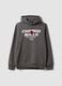 Grey cotton-blend hoodie with Chicago Bulls print_4