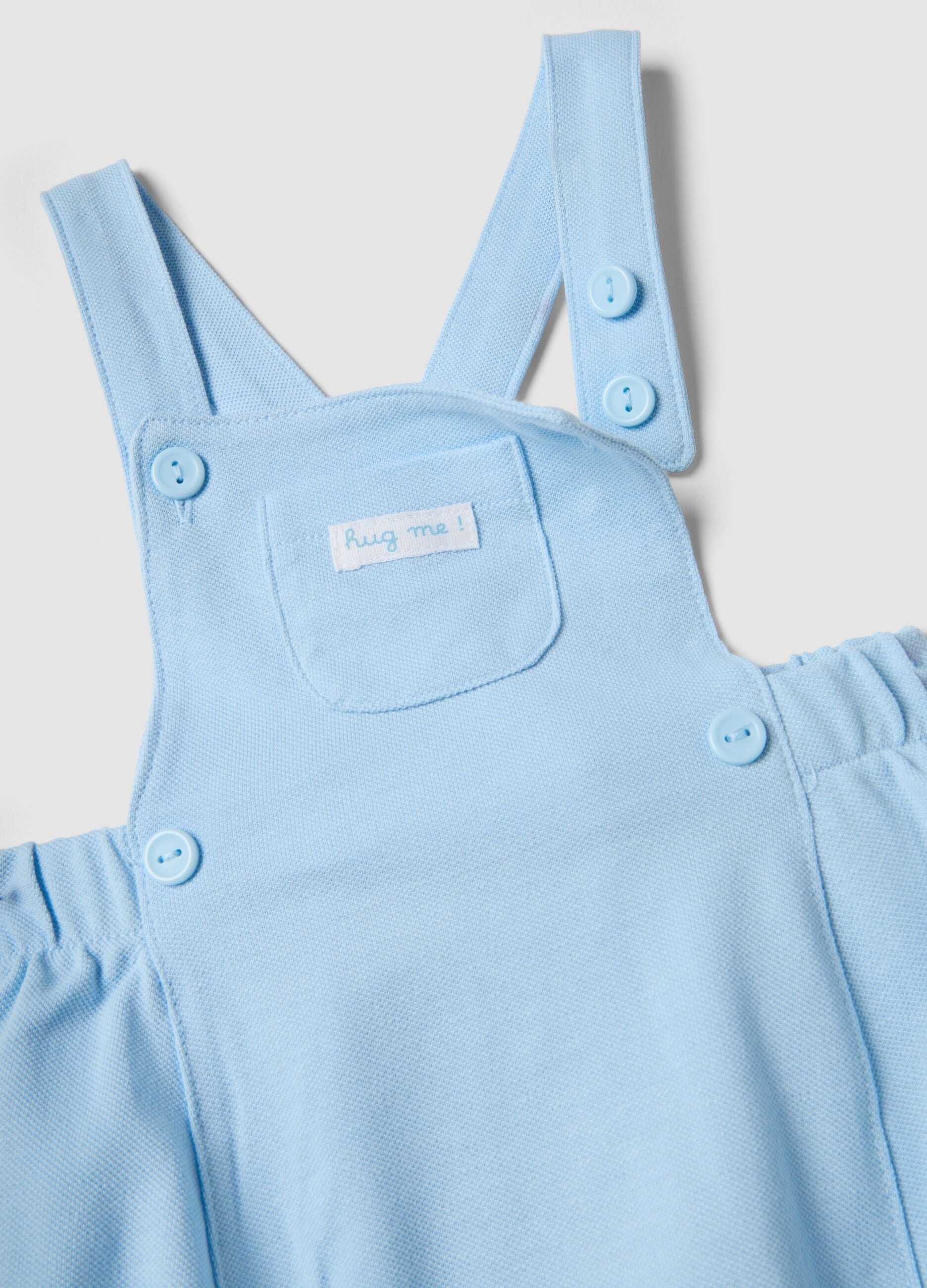 White and Blue Pure Cotton Set for Babies