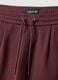 Brown pure cotton regular-fit shorts with drawstring_5