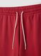 Red cotton-blend sports shorts with Miami Heat logo_5