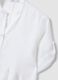 White pure linen dress with Mandarin collar, regular fit_5