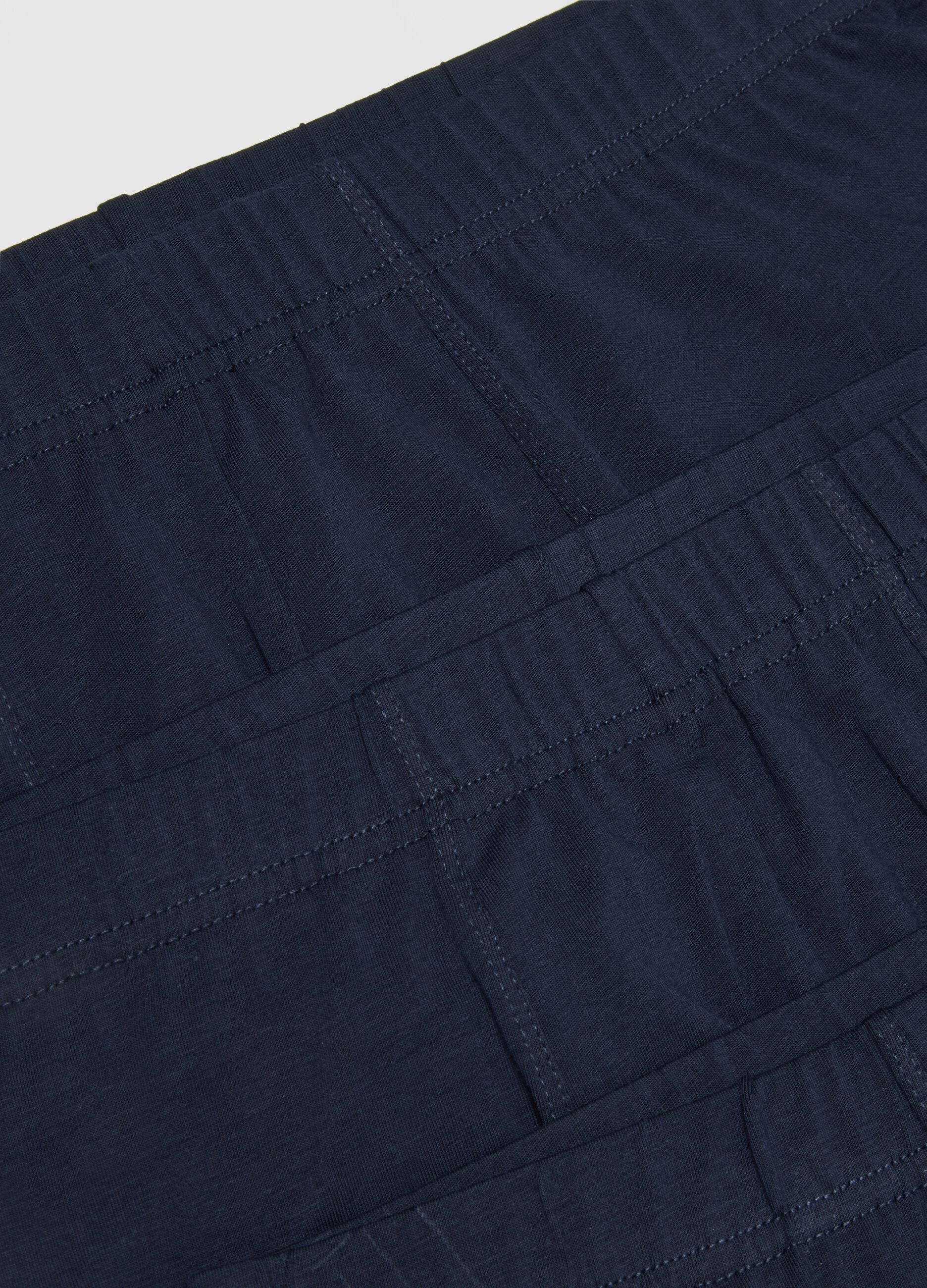 Blue Stretch Cotton Regular Fit Boxers