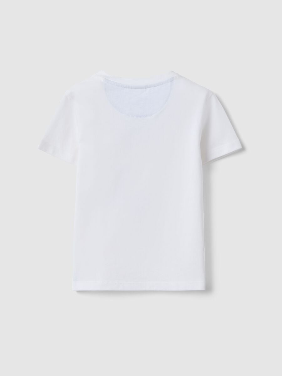 T-shirt in puro cotone bianca da bimbo regular fit con Topolino_1
