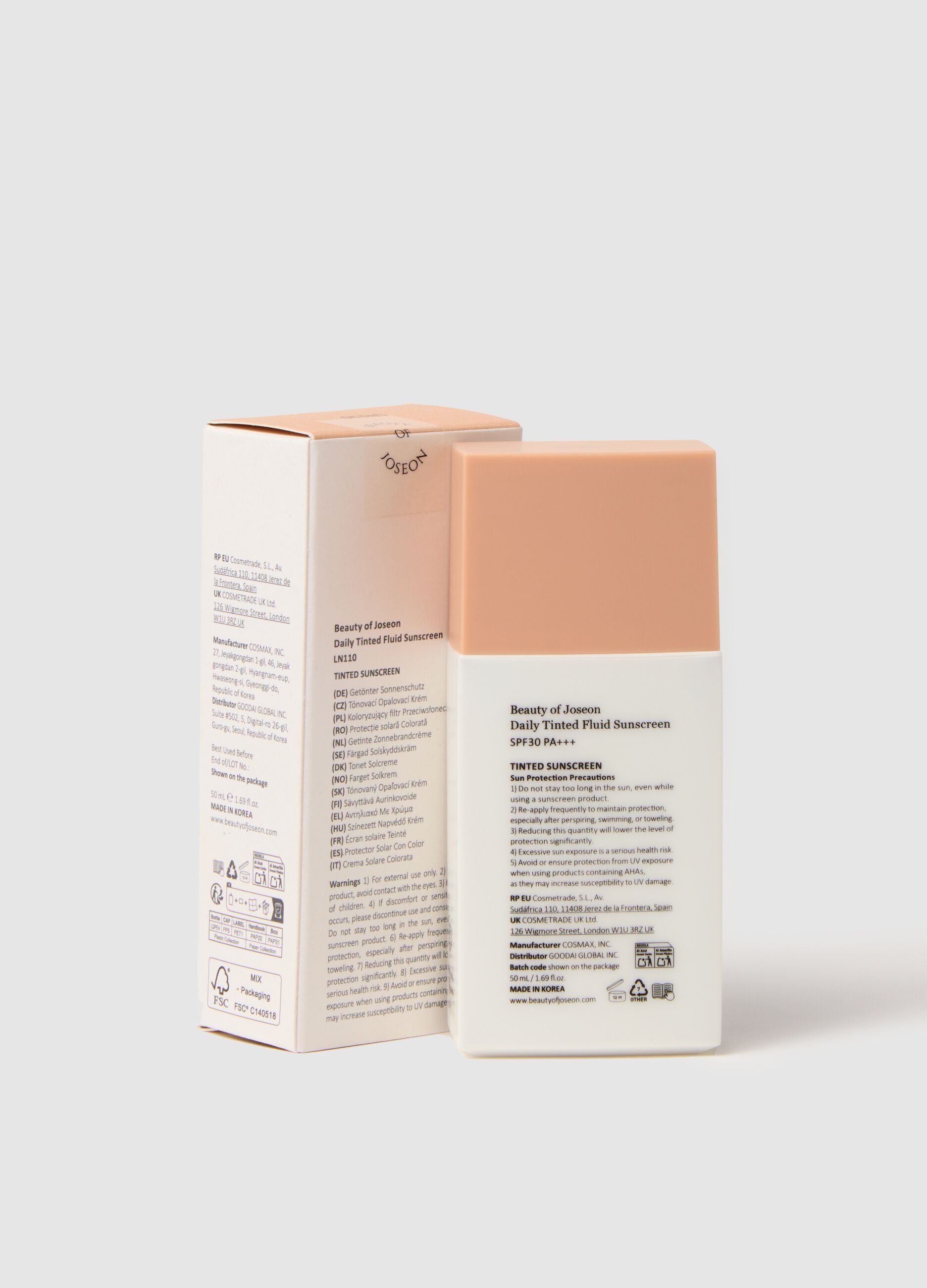 Tinted Sunscreen with SPF - Korean Skincare