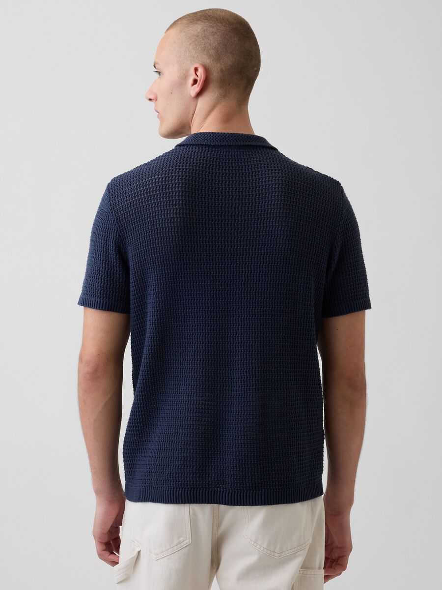 Pure cotton short-sleeve polo shirt_1