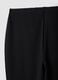 Black flared leggings in stretch fabric_1