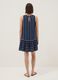 Sleeveless pure viscose multicolour striped dress, regular fit_2