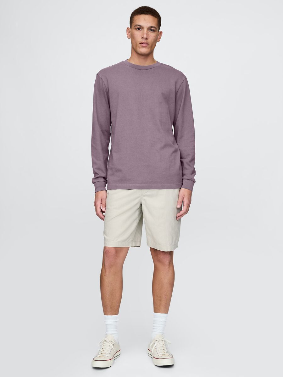 Beige Linen and Cotton Shorts by Gap_1