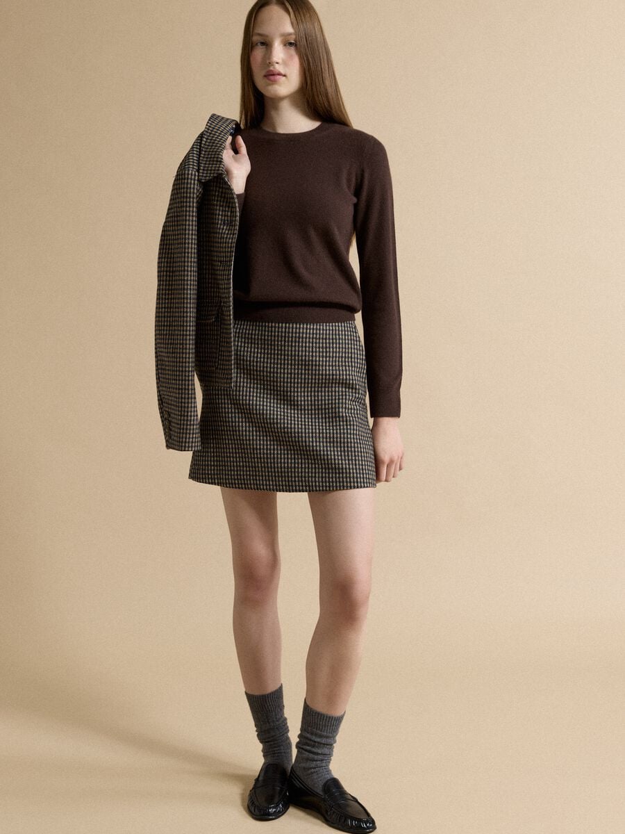 Brown pure cashmere crew-neck jumper_2