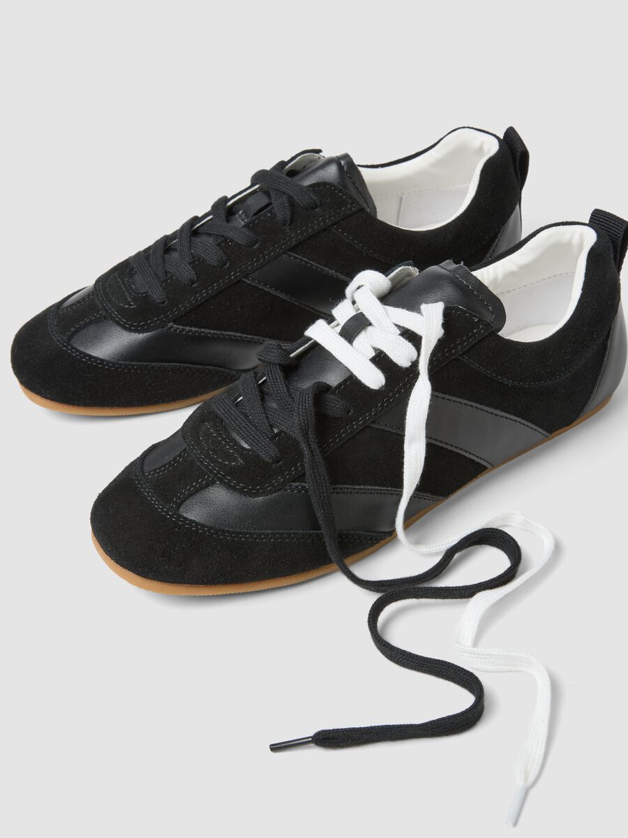Sneakers in vera pelle nera_2