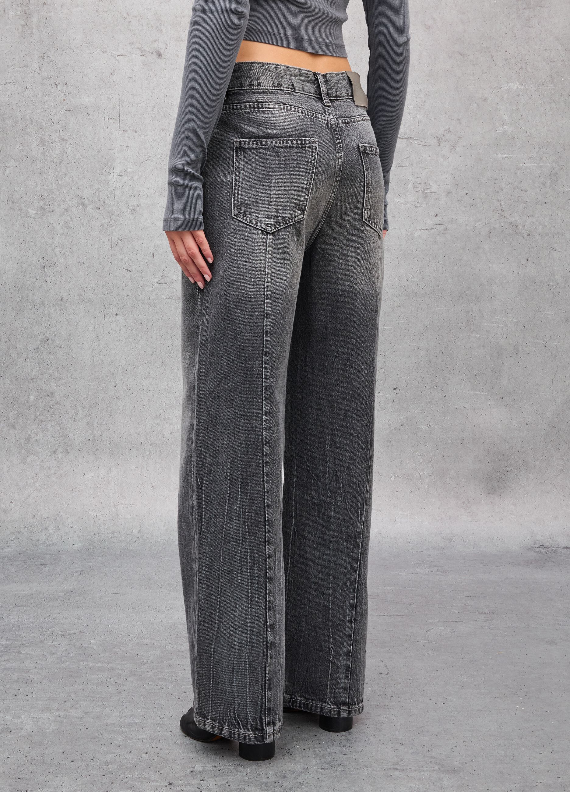 Relaxed Denim Acid Black