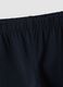Blue flared leggings in stretchy organic cotton with heart detail for baby girl_3
