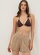 Beige pure cotton shorts_0