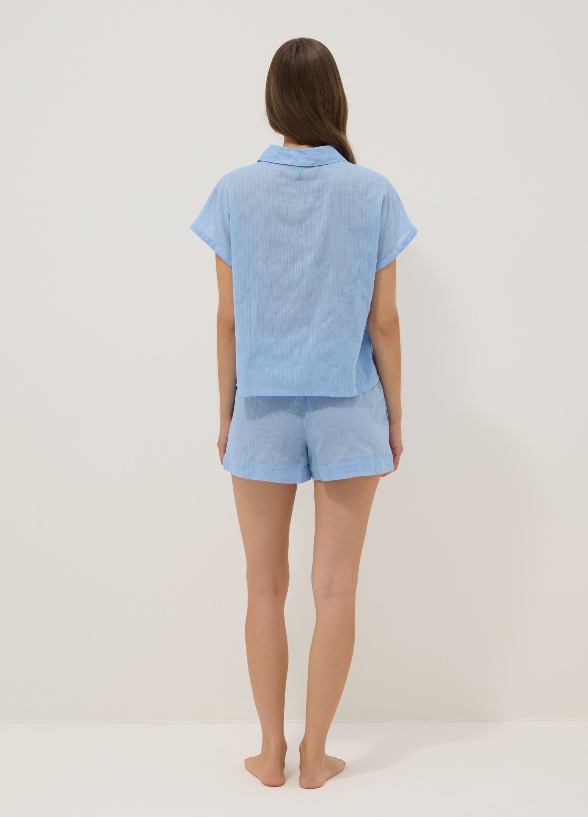 Light blue organic cotton pyjamas