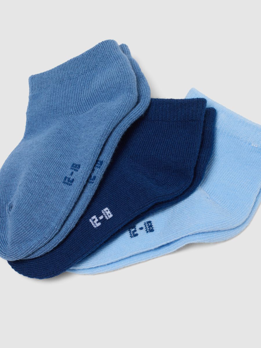 Multipack of multicolour cotton blend short socks for newborns_1