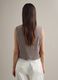 Multicolour striped regular fit viscose and linen blend waistcoat_4