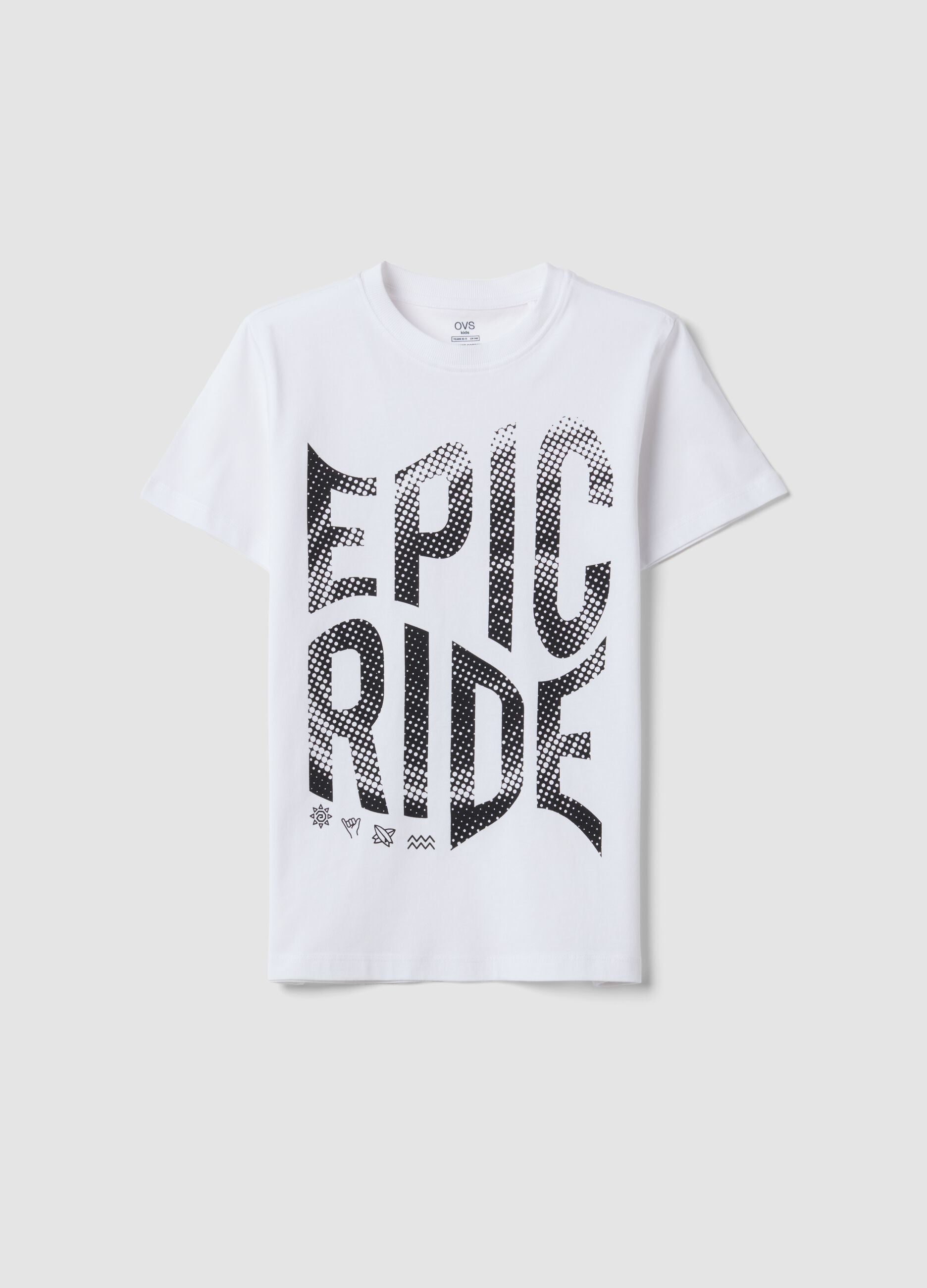 White short-sleeve organic cotton T-shirt