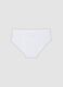 White organic stretch cotton briefs for girls_1