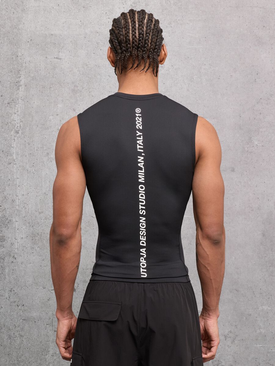Kombat Active Black Sleeveless Tank Top_1