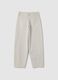 Grey pure cotton balloon fit jeans for girls_4