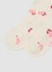 3-pack of pink long socks in stretchy organic cotton_1